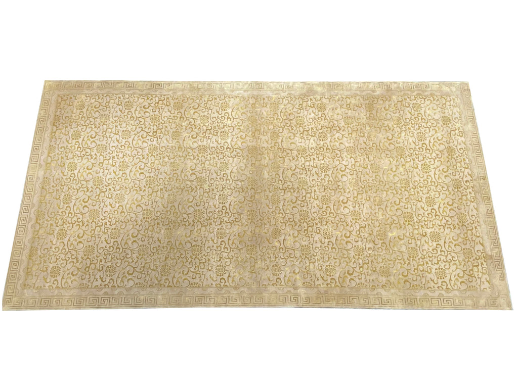 12.0 x 25.4 Amazing Oversize Contemporary Transitional Wool Handmade Nepal Rug #F-6622