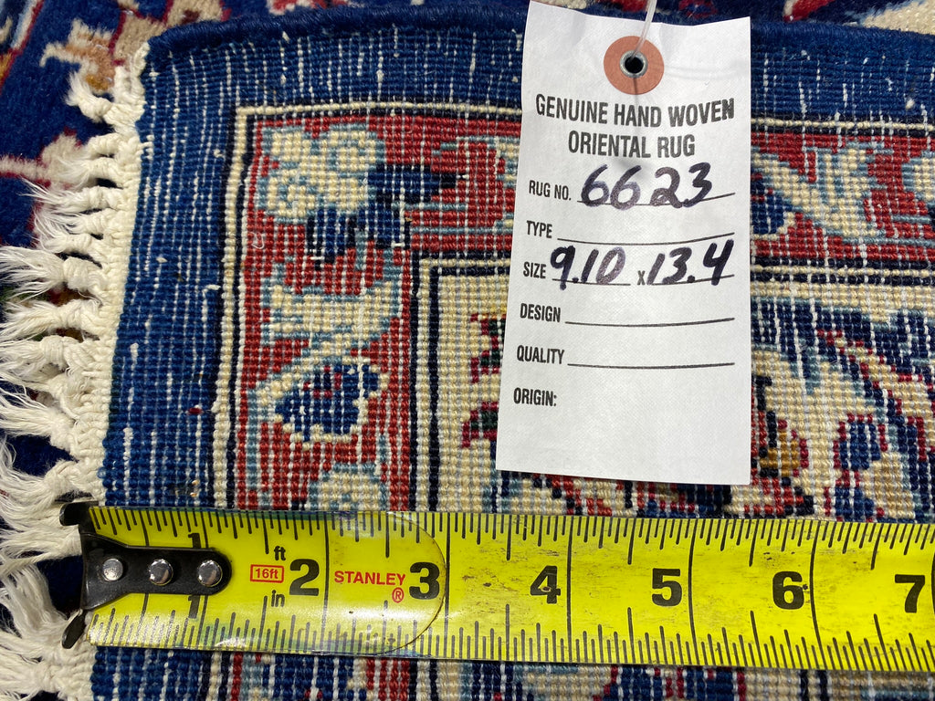 10 x 13.4 Persian Rug Nice Blue #F-6623