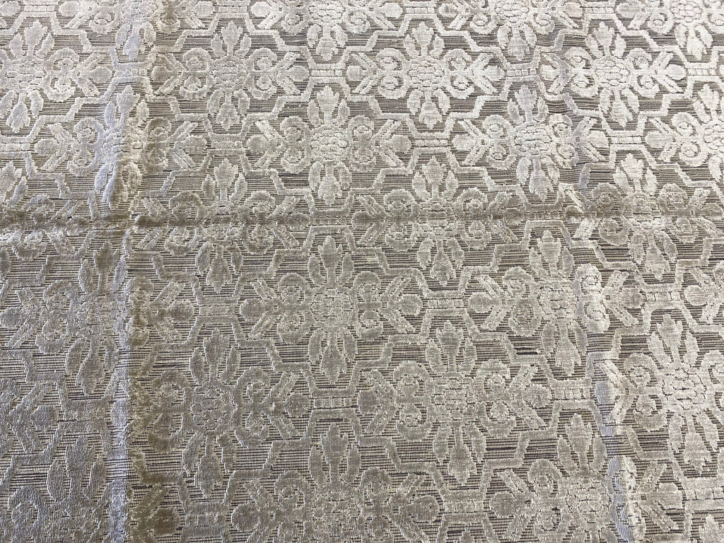 6.1 x 8.9 Handmade Contemporary Wool Rug LIGHT GRAY#F-6624