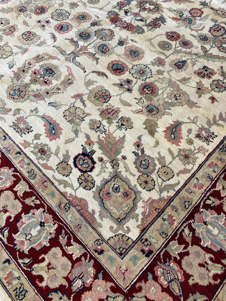 6.0 x 8.6 Fine Handmade Jaipur Rug Dense and Lustrous Wool #PIX-4820