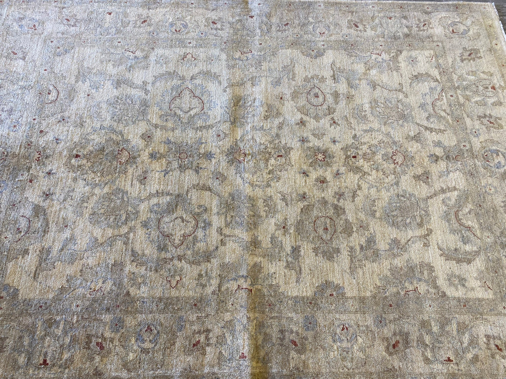 5.10 x 8.0 Choi Peshawar Oushak Rug Handmade Pakistan #F-6627