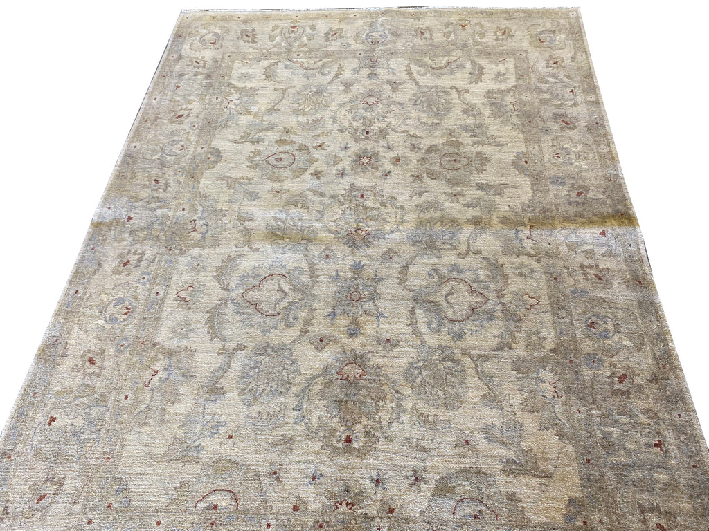 5.10 x 8.0 Choi Peshawar Oushak Rug Handmade Pakistan #F-6627