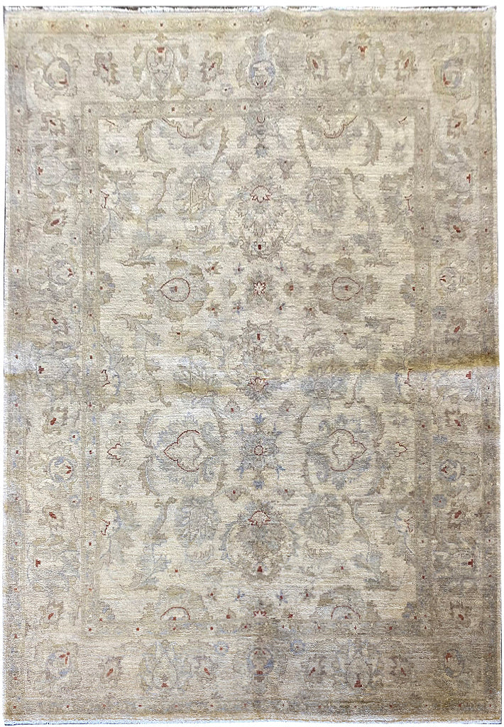 5.10 x 8.0 Choi Peshawar Oushak Rug Handmade Pakistan #F-6627