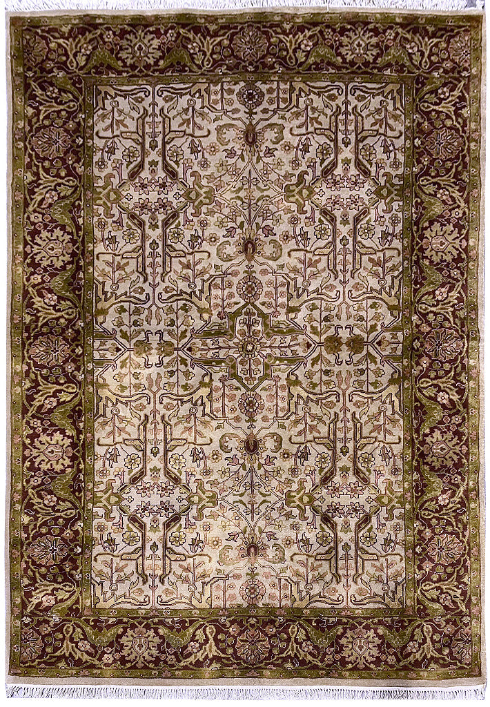 5.5 x 8.10 Quality Handmade Agra rug #PIX-9352