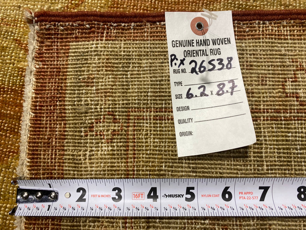 6.2 x 8.7 New Quality Handmade Agra Rug #PIX-26538