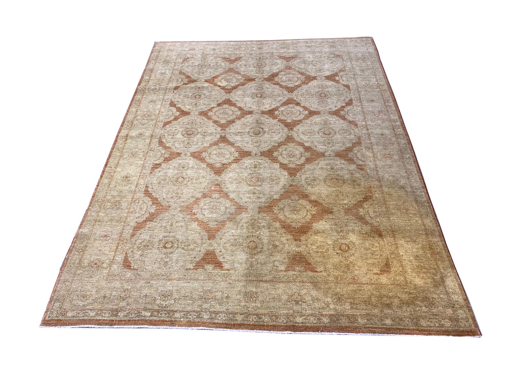 6.2 x 8.7 New Quality Handmade Agra Rug #PIX-26538