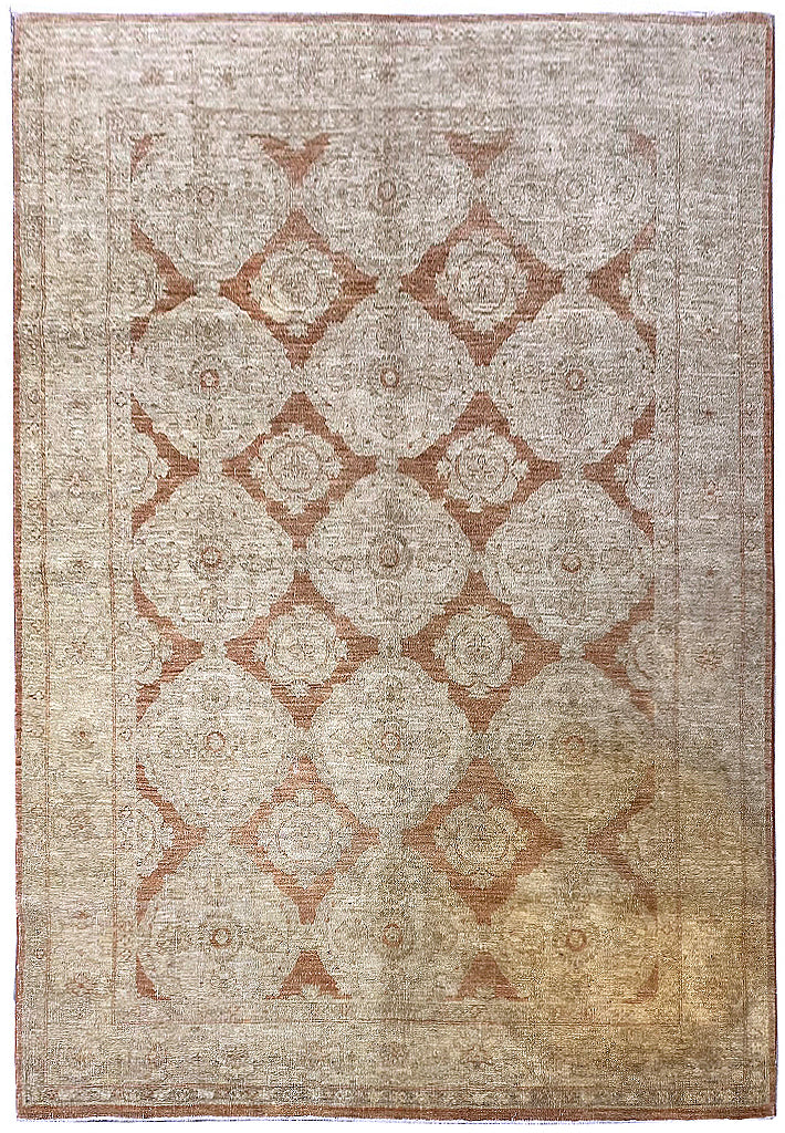 6.2 x 8.7 New Quality Handmade Agra Rug #PIX-26538