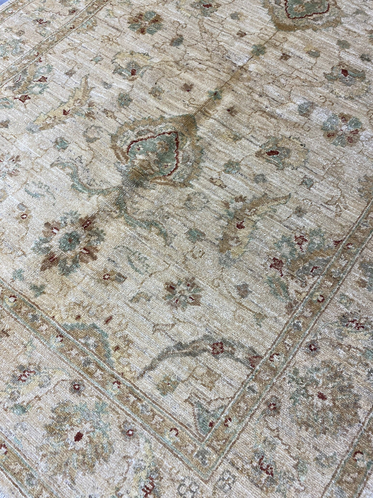 4.10 X 6.9 Chobi Peshawar Ziglar Rug Neutrals #PIX-HT-9484