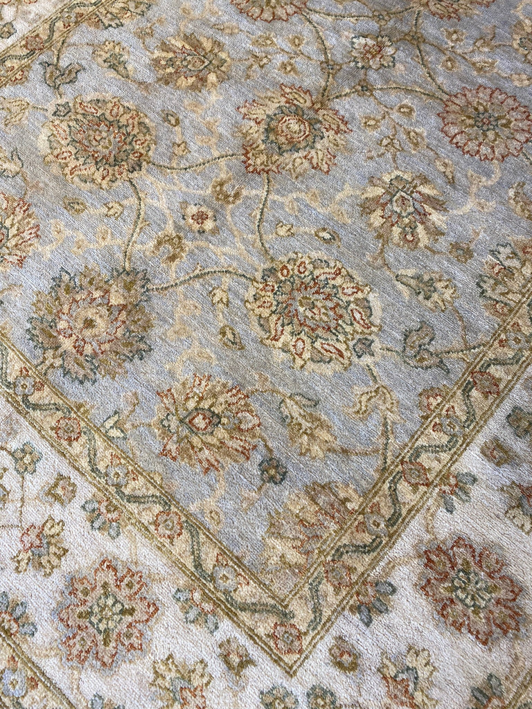 5.6 x 7.8 New handmade Oushak Rug PALE BLUE #F-6634