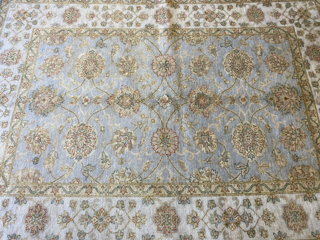 5.6 x 7.8 New handmade Oushak Rug PALE BLUE #F-6634