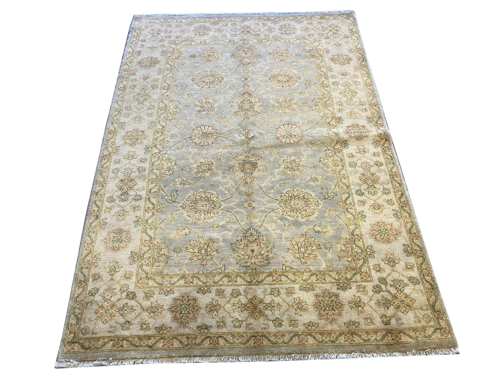 5.6 x 7.8 New handmade Oushak Rug PALE BLUE #F-6634