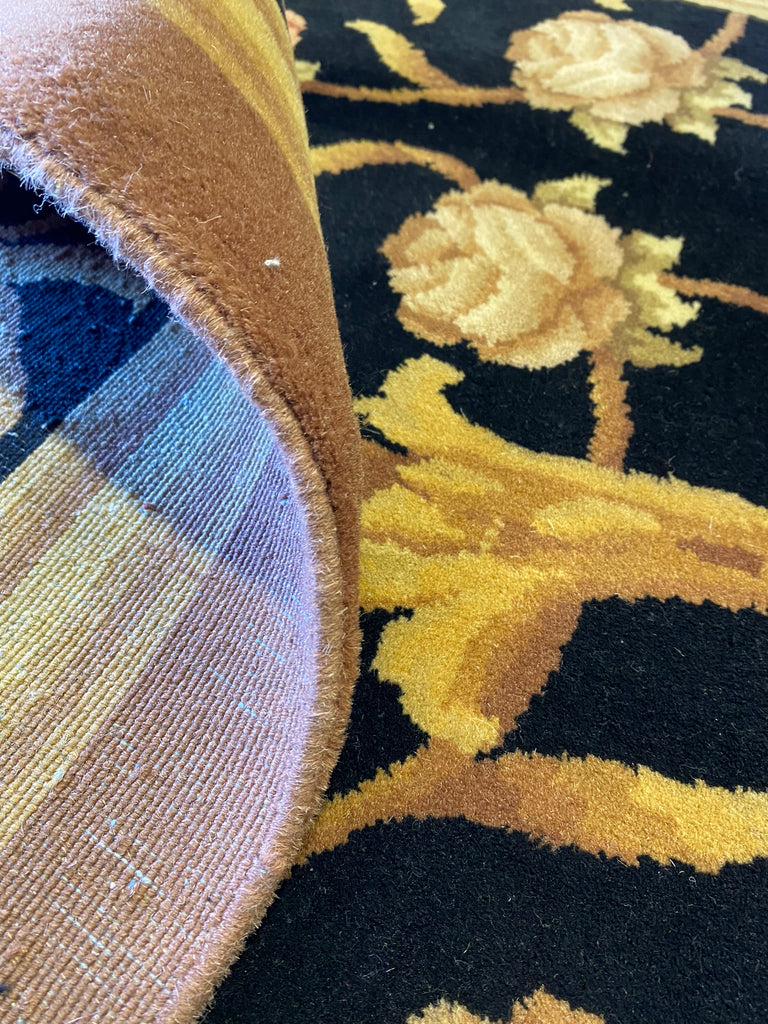 6.6 x 9.10 French Savaneri Handmade Wool Rug #F-6637