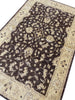 Load image into Gallery viewer, 6 x 9 handmade natural Wool Ziglar Rug Chocolate Brown #F-6637B