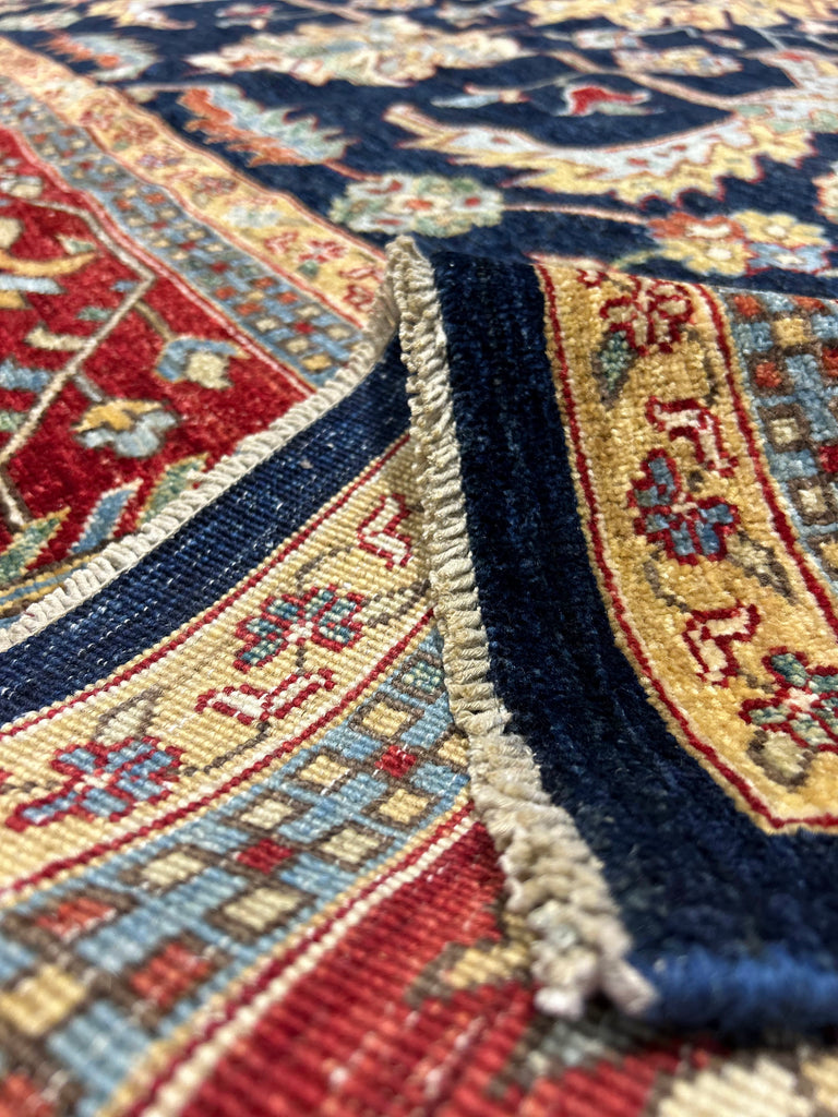 10 x 16.4 Fine Quality Ghazni Wool Soft Silky Royal Blue Ziglar LARGE Rug #PIX-26330