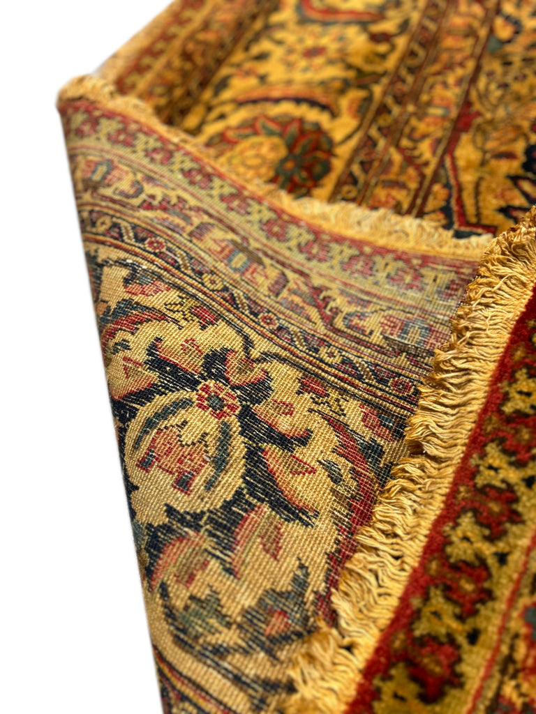 11.3 x 14.6 Semi-Antique Persian Tabriz Rug 1970s #375