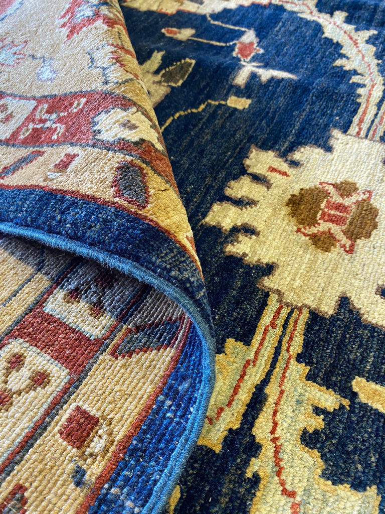 8.6 x 11.5 BLUE Quality Agra Rug #PIX-5119