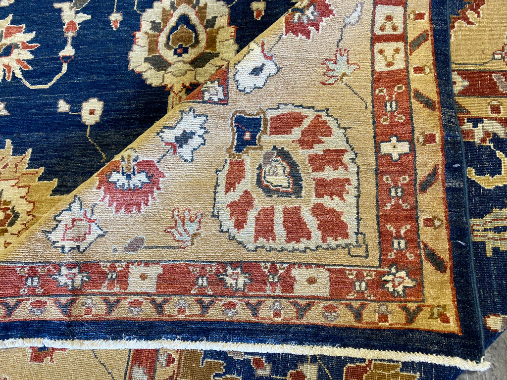 8.6 x 11.5 BLUE Quality Agra Rug #PIX-5119