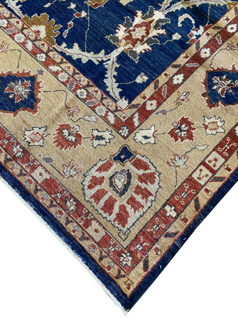 8.6 x 11.5 BLUE Quality Agra Rug #PIX-5119