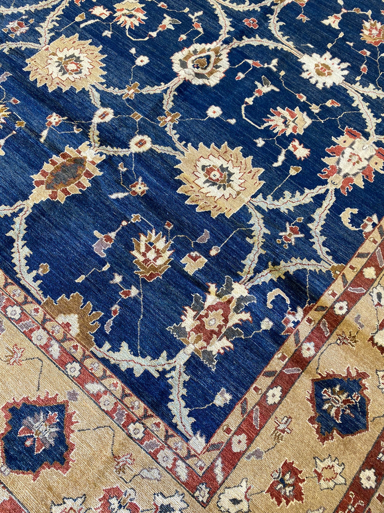 8.6 x 11.5 BLUE Quality Agra Rug #PIX-5119