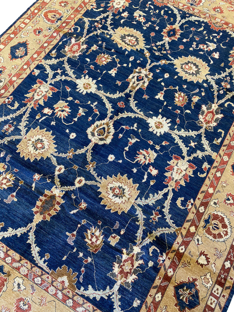 8.6 x 11.5 BLUE Quality Agra Rug #PIX-5119