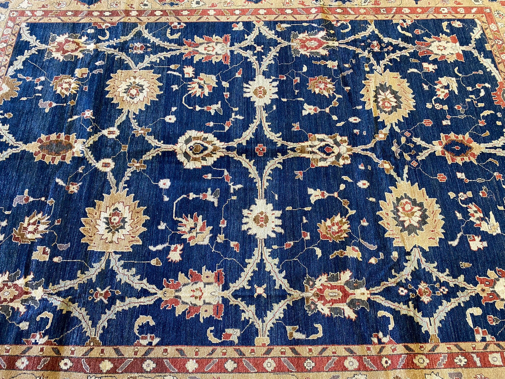 8.6 x 11.5 BLUE Quality Agra Rug #PIX-5119