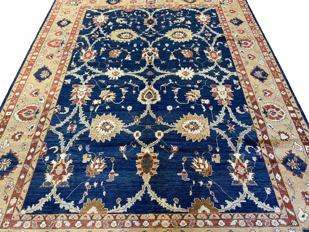 8.6 x 11.5 BLUE Quality Agra Rug #PIX-5119