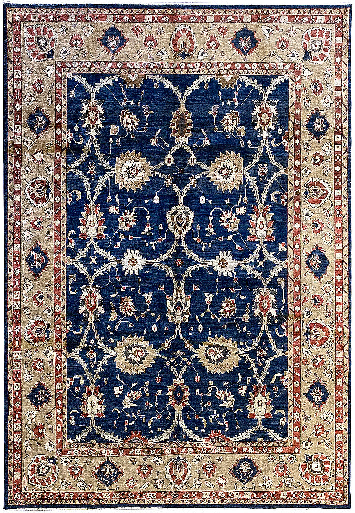 8.6 x 11.5 BLUE Quality Agra Rug #PIX-5119
