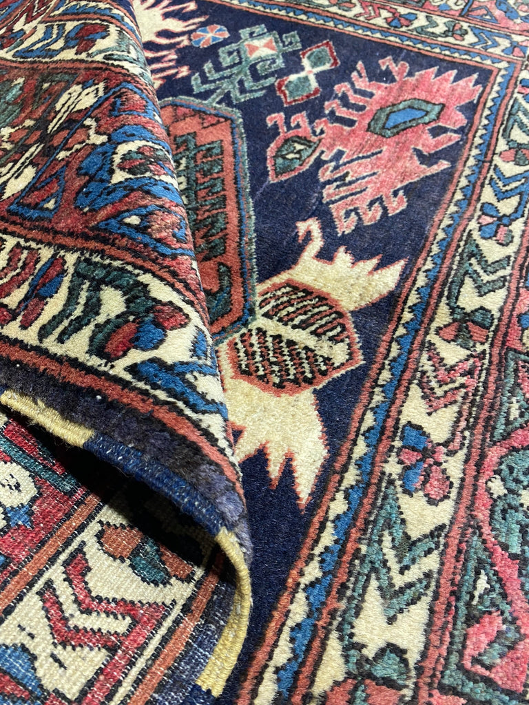 5.8 x 6.0 Chechen Kazak Rug Wool on Wool #PIX-19273