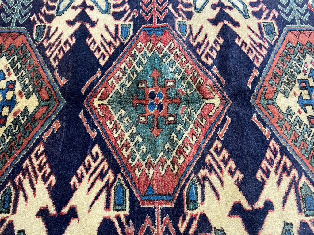 5.8 x 6.0 Chechen Kazak Rug Wool on Wool #PIX-19273