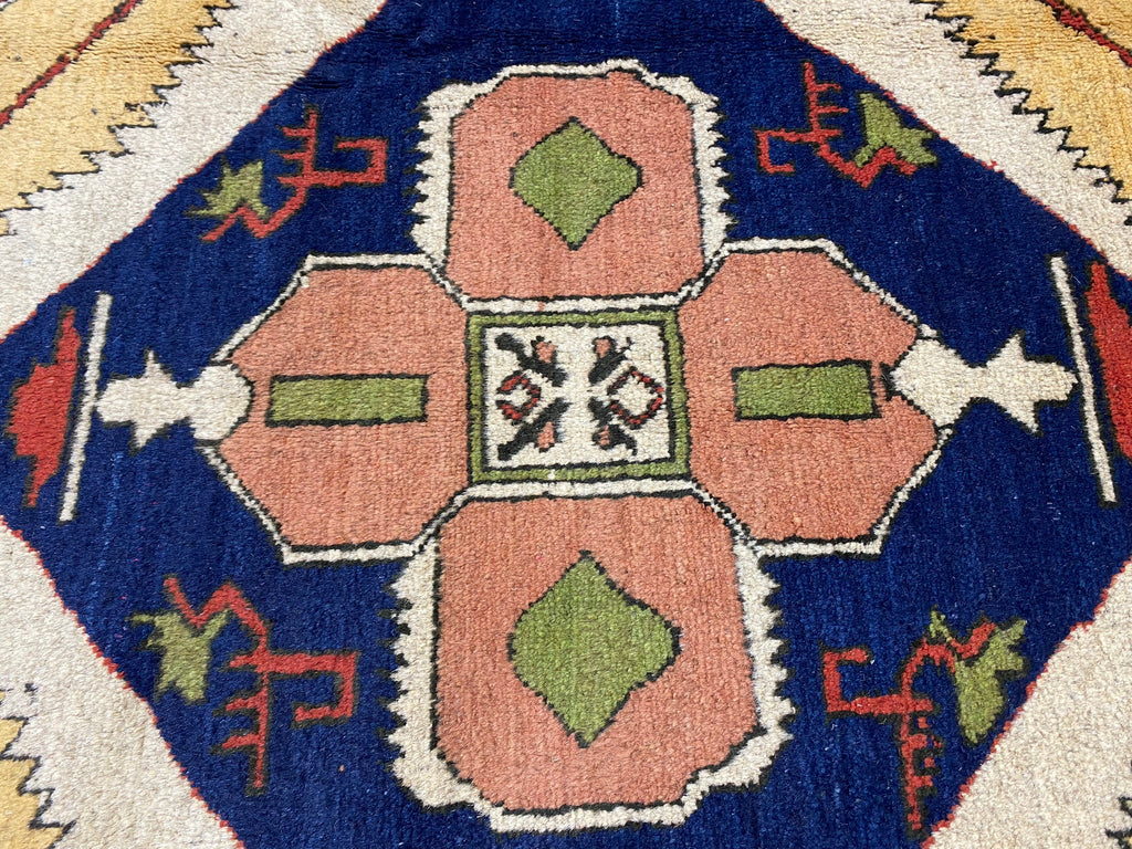 5.3 x 7.7 GREEN Kazak Rug #PIX-9625
