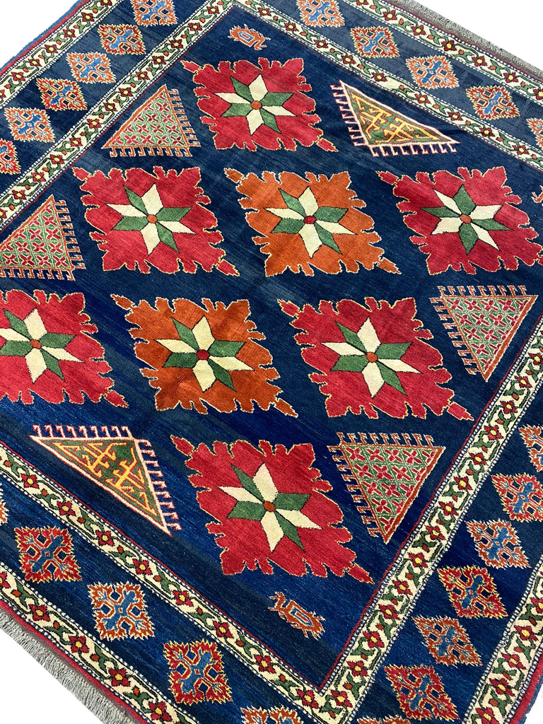 7' SQUARE Kazak Wool Rug 6.10 x 6.10 #F-6647