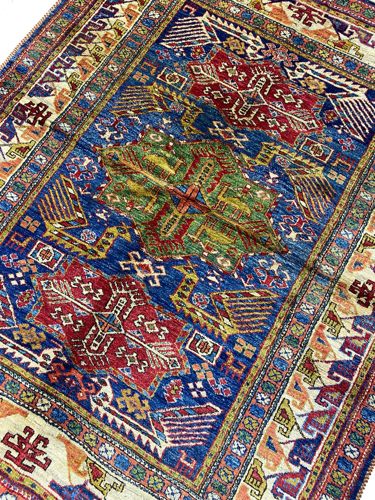 5.3 x 6.9 Super Kazak Finer Wool Quality Rug #F-6649