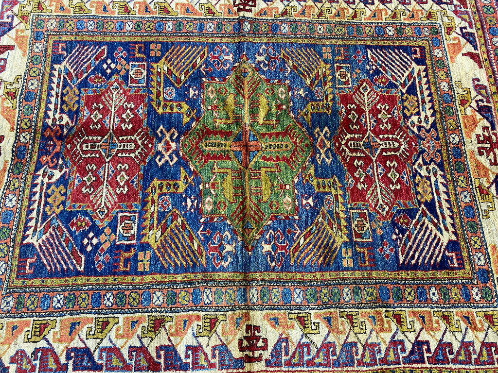 5.3 x 6.9 Super Kazak Finer Wool Quality Rug #F-6649