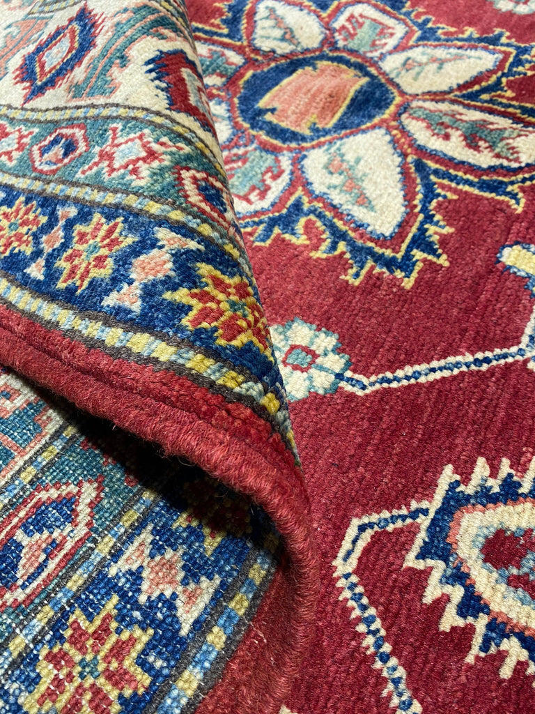 7.0 x 9.4 New Kazak Rug Handmade Natural Wool #F-6650