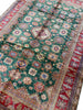 Load image into Gallery viewer, 8.4 X 12.3 GREEN Quality Wool Hand-Knotted Super Kazak Rug  #PIX-25088