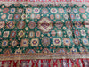 Load image into Gallery viewer, 8.4 X 12.3 GREEN Quality Wool Hand-Knotted Super Kazak Rug  #PIX-25088