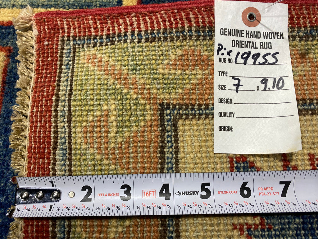 7.0 x 9.10 New Super Quality Kazak Rug Finer Wool #PIX-19955