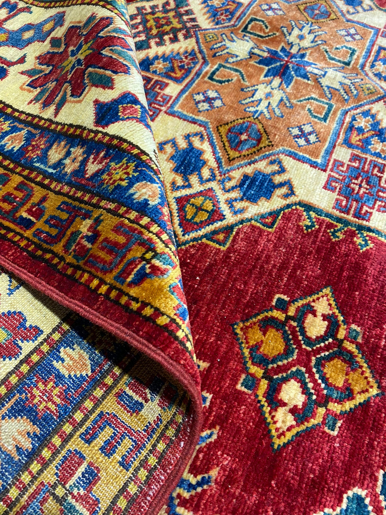 7.3 x 9.9 Super Kazak Rug Finer Silky Wool #PIX-24957