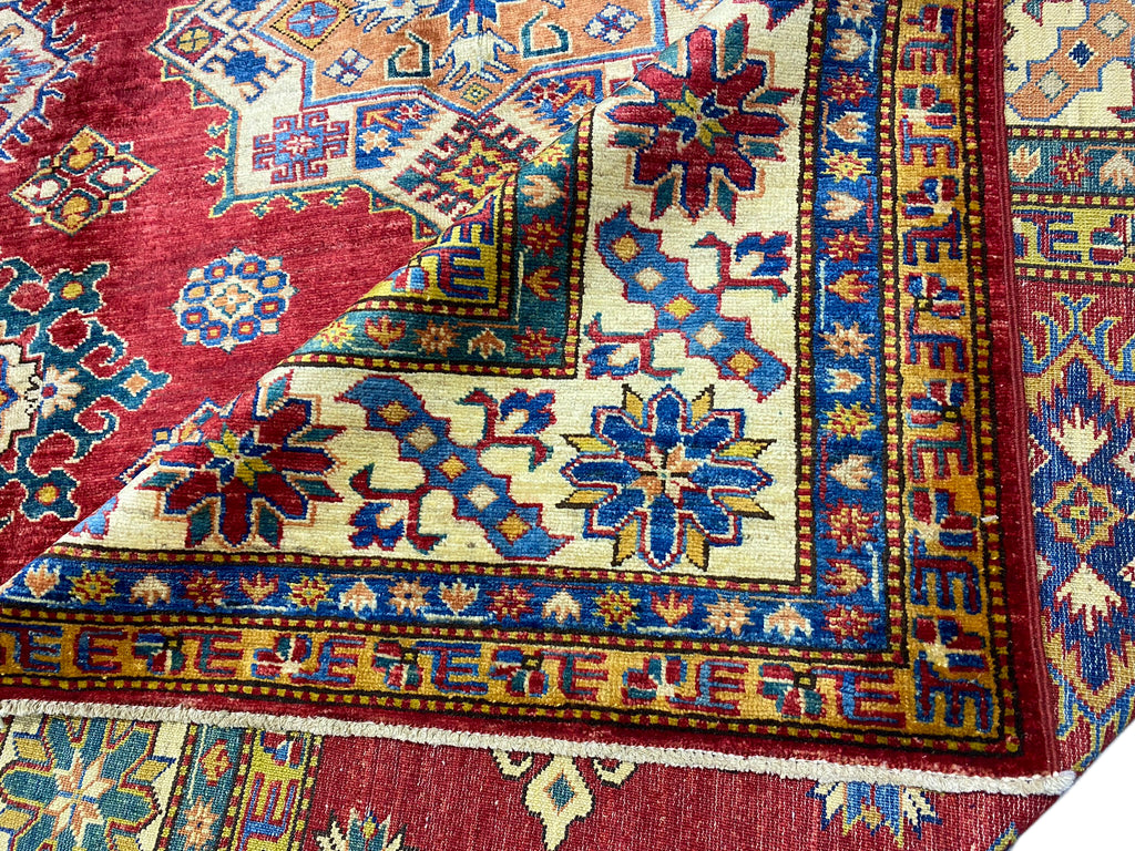 7.3 x 9.9 Super Kazak Rug Finer Silky Wool #PIX-24957