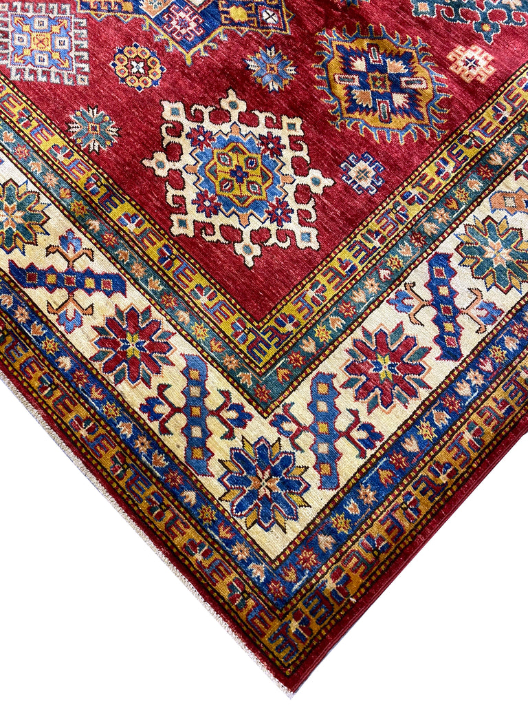 7.3 x 9.9 Super Kazak Rug Finer Silky Wool #PIX-24957