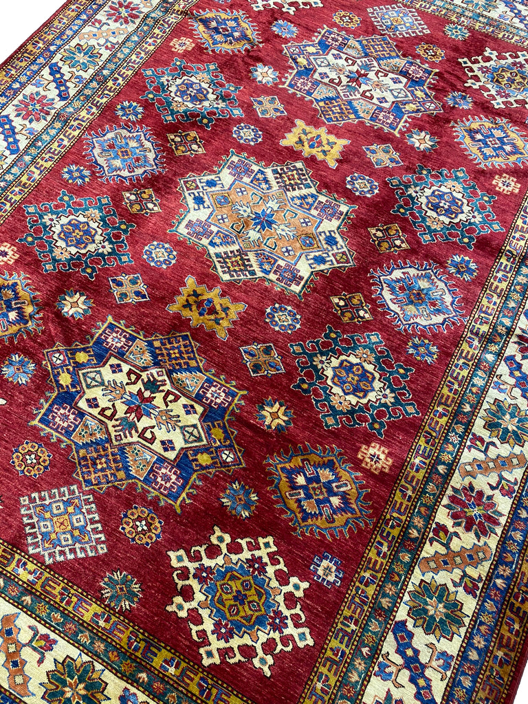 7.3 x 9.9 Super Kazak Rug Finer Silky Wool #PIX-24957