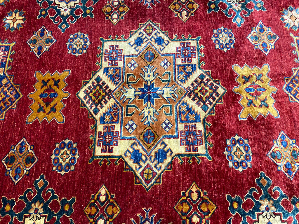 7.3 x 9.9 Super Kazak Rug Finer Silky Wool #PIX-24957
