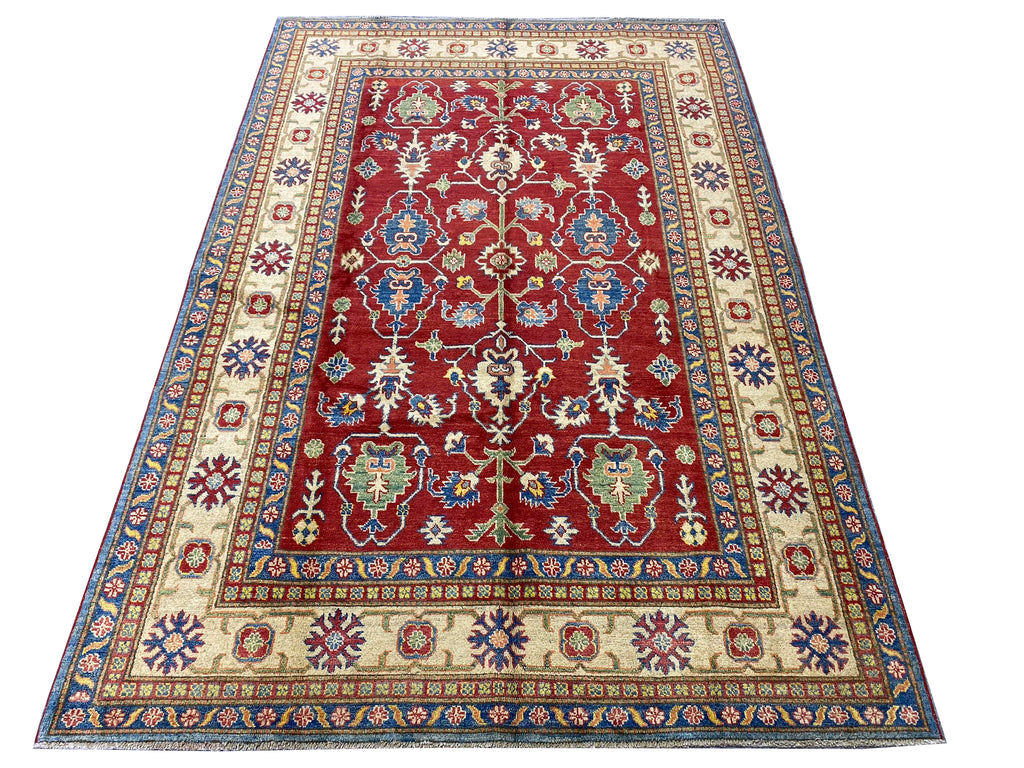 6.4 x 9.6 Super Quality Kazak Rug #PIX-24221