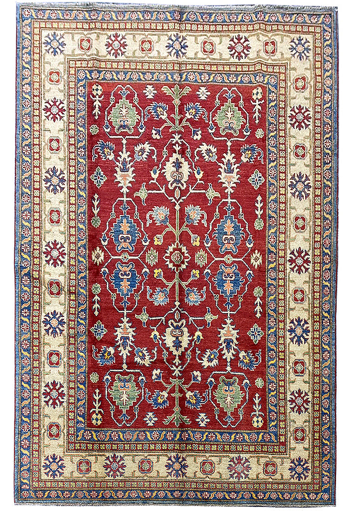 6.4 x 9.6 Super Quality Kazak Rug #PIX-24221