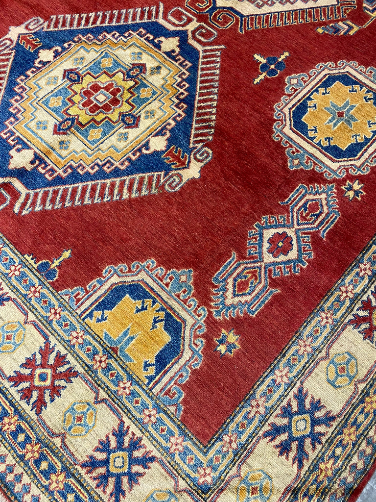 9.7 x 13.9 Super Kazak Rug Fine Quality Wool #B-77290