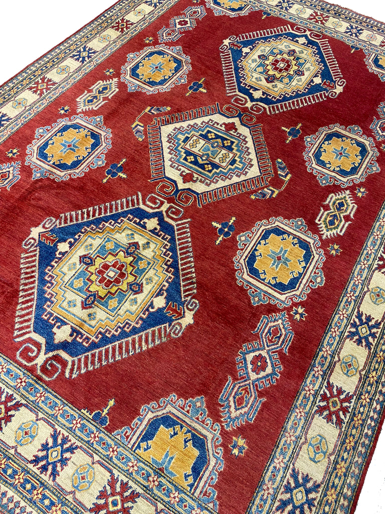 9.7 x 13.9 Super Kazak Rug Fine Quality Wool #B-77290