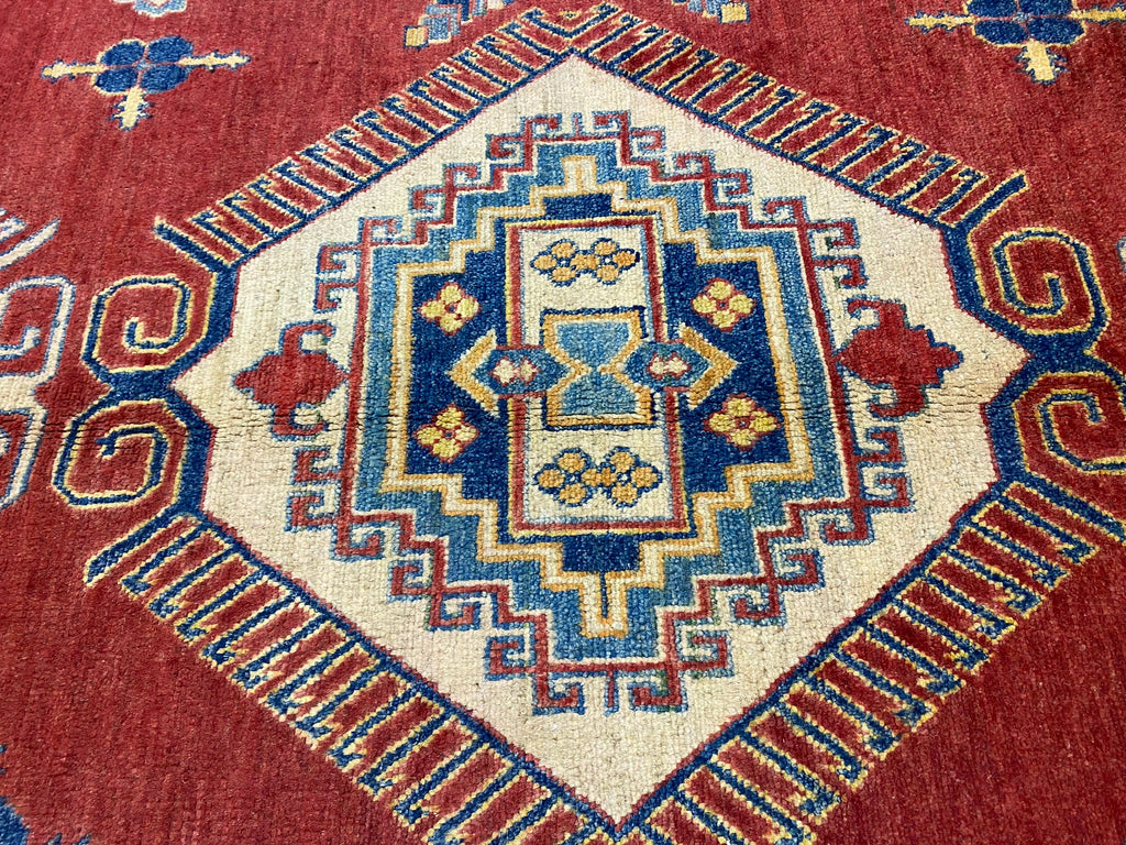 9.7 x 13.9 Super Kazak Rug Fine Quality Wool #B-77290