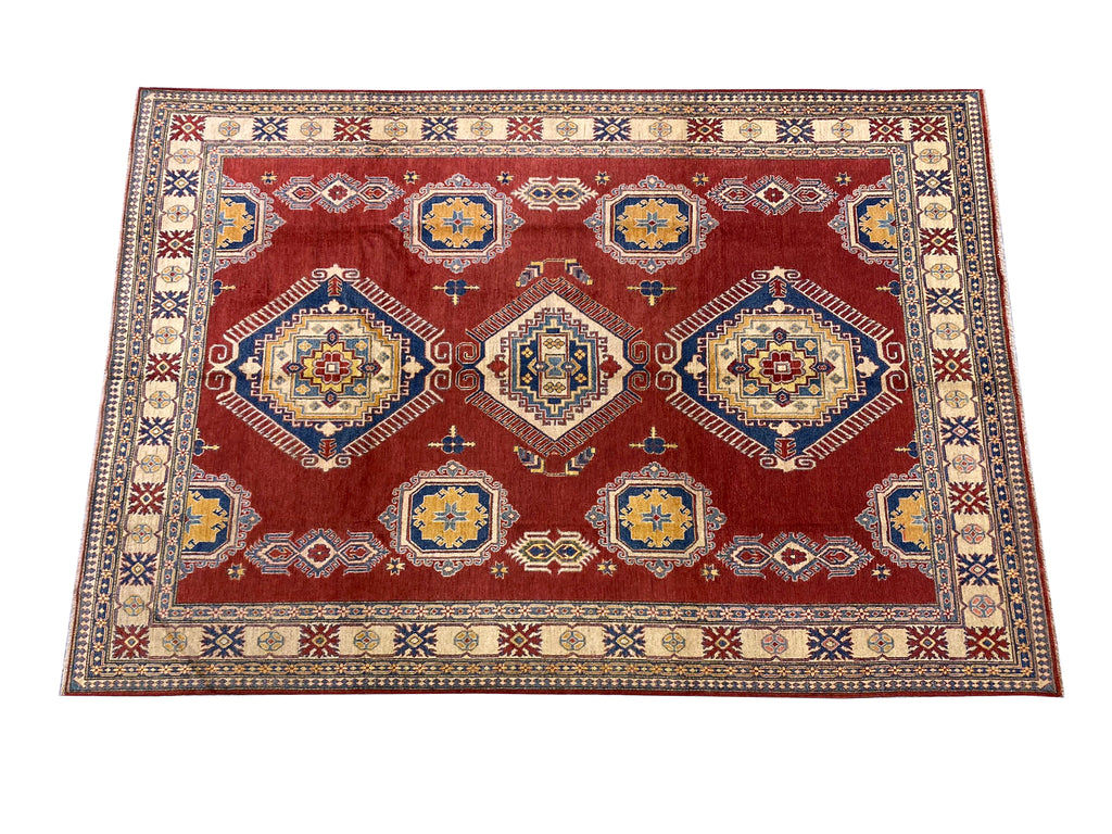 9.7 x 13.9 Super Kazak Rug Fine Quality Wool #B-77290