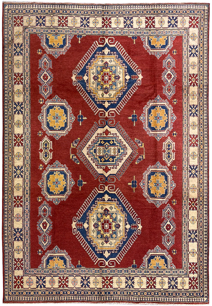 9.7 x 13.9 Super Kazak Rug Fine Quality Wool #B-77290