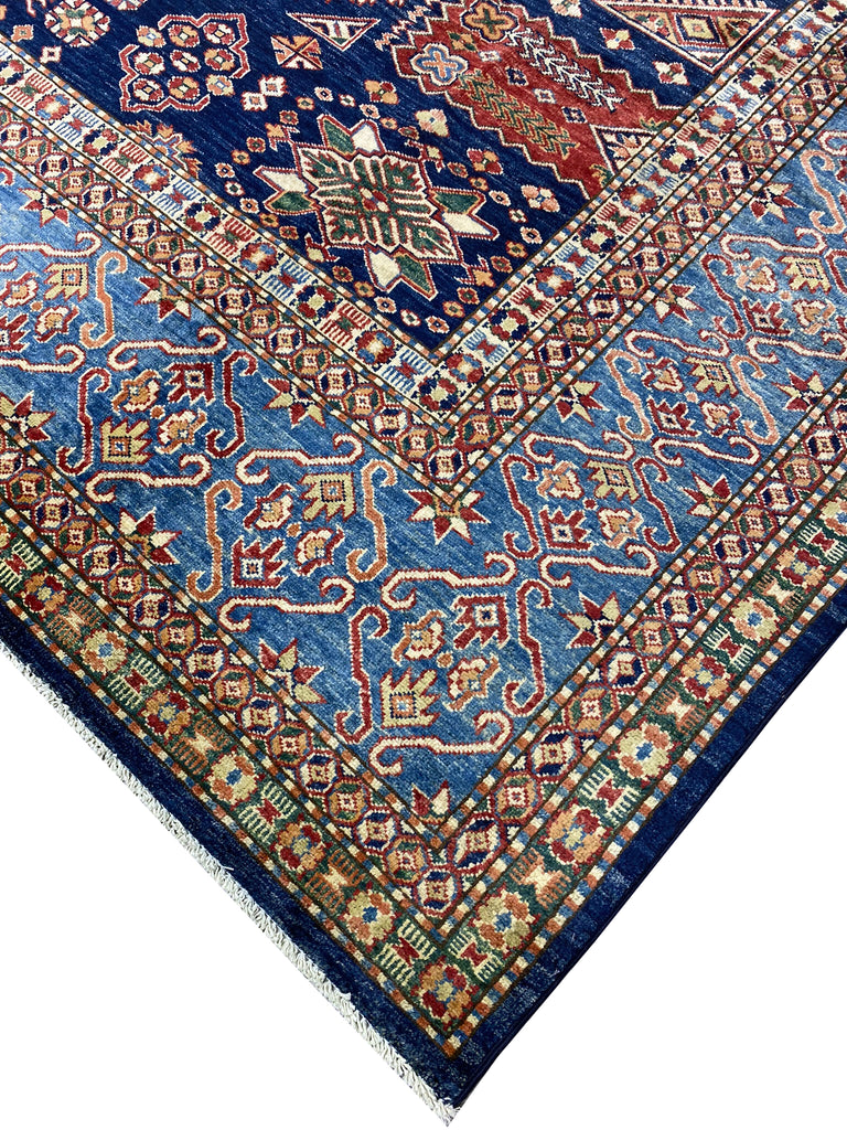 10 x 13.6 Super Kazak Rug Fine Soft Silky Wool #F-6652